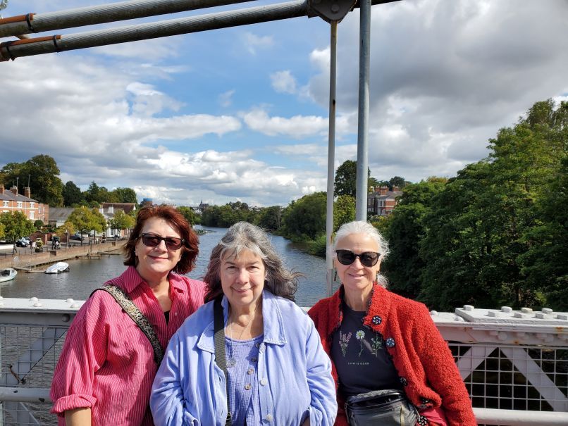 Leone, Deborah and me on Bridge