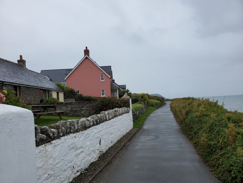 Houses as I leave Newport Parrog