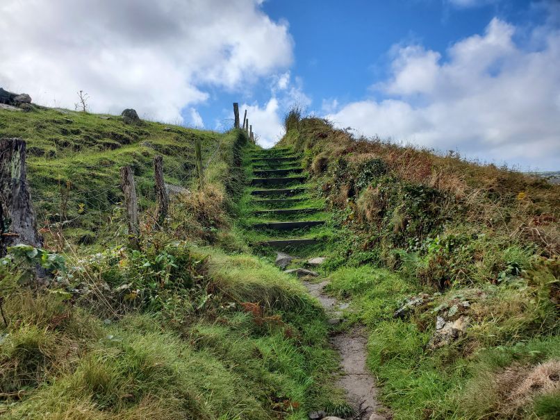 Cliff stairs