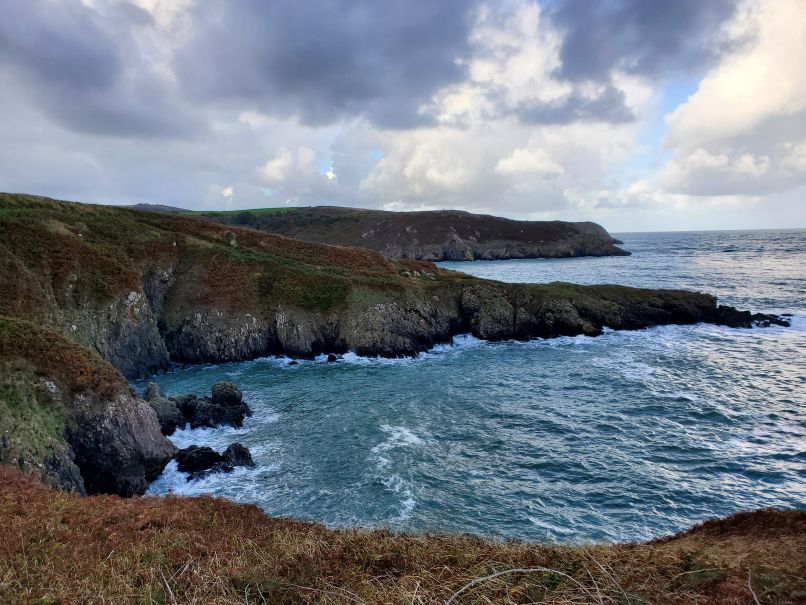Arglas Bay and Porth Maen