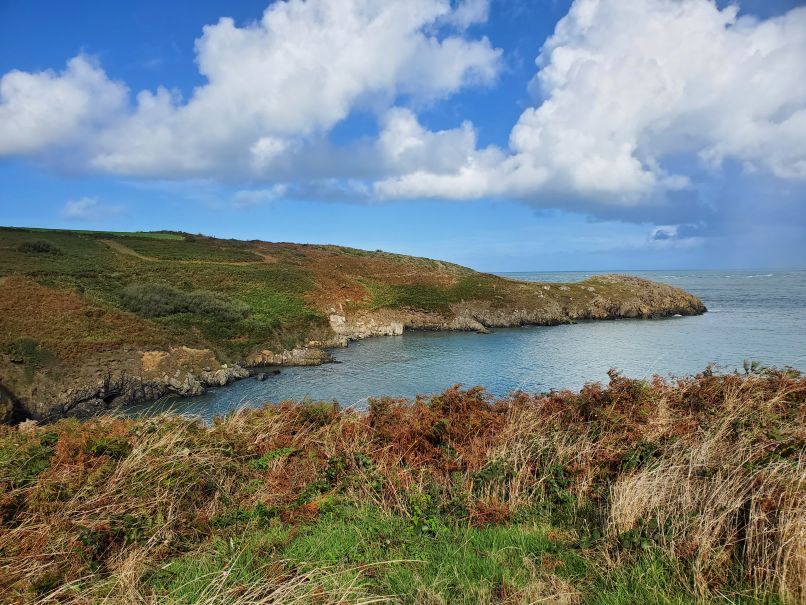 View of spit of land