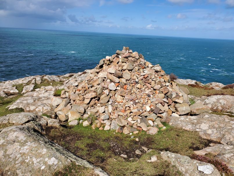 Big Cairn nearing St. David's Head
