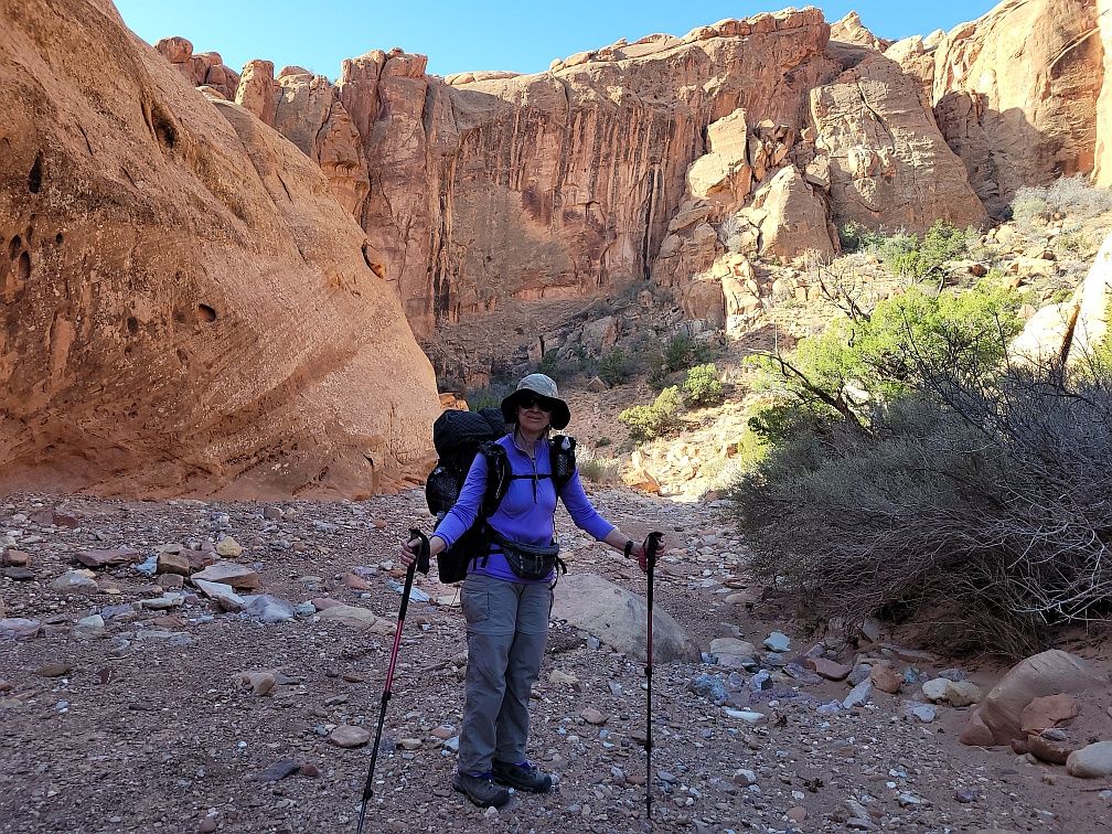 Mel in Lower Muley Twist Canyon