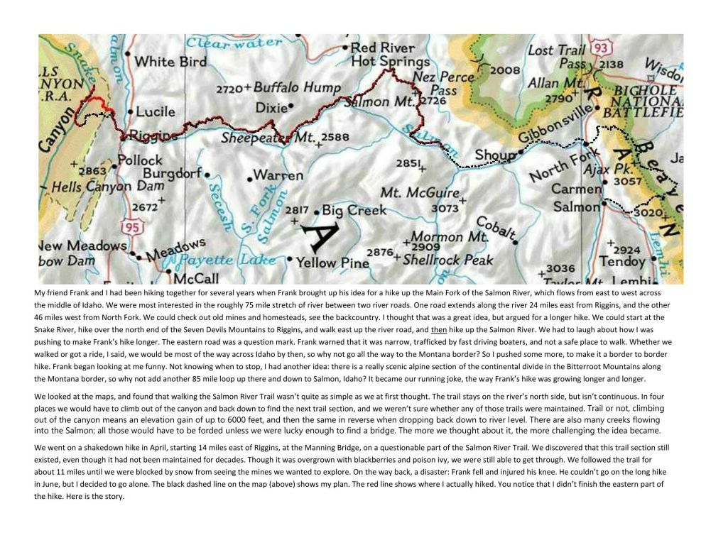 Salmon River Trail Map